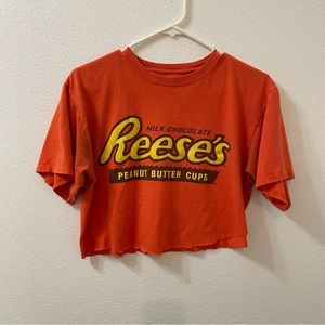 Reese’s peanut butter cup scrip top orange medium